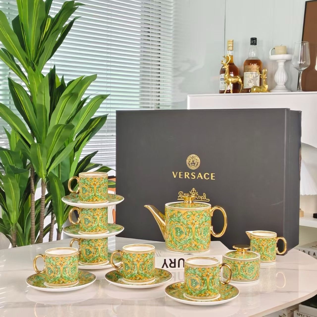 Versace tea set of 15 pieces for six people