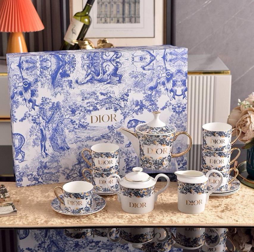 Dior Tea set of 15 pieces for six people