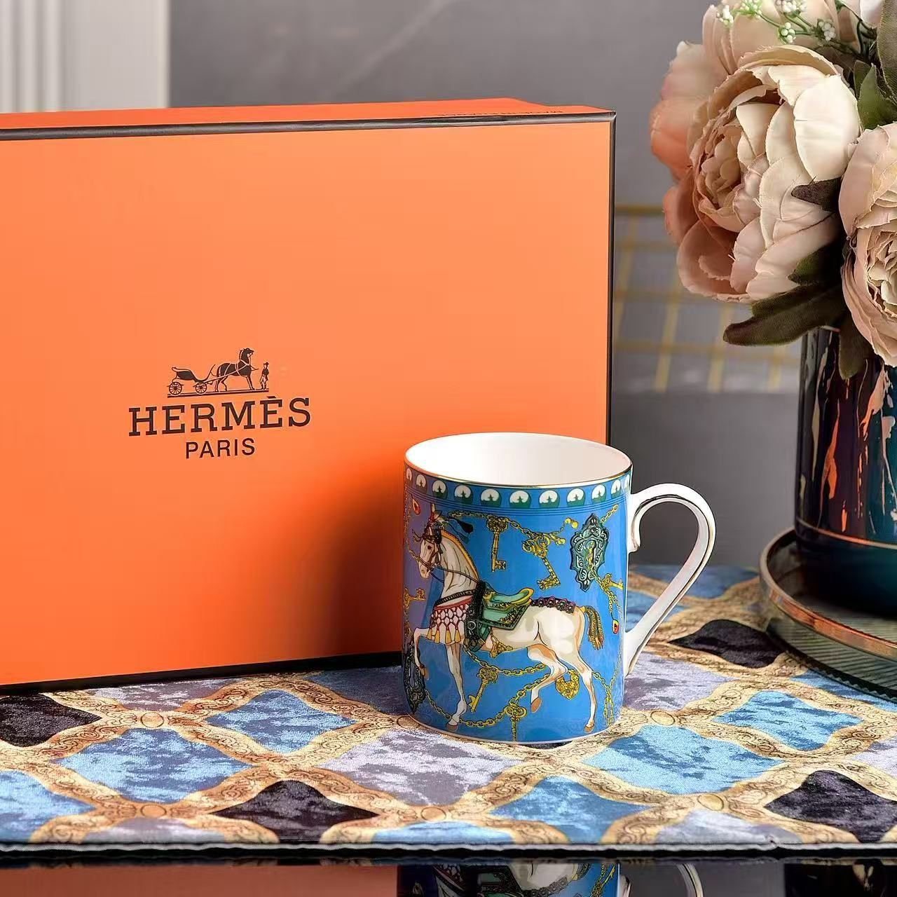 Hermes Blue Mug - Hermes Mug | Buy Online in UAE