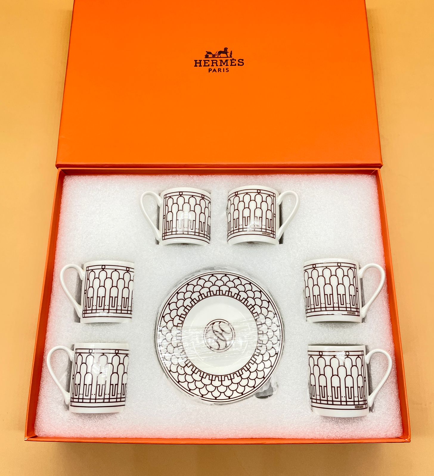 Hermes Turkish coffee set of 6