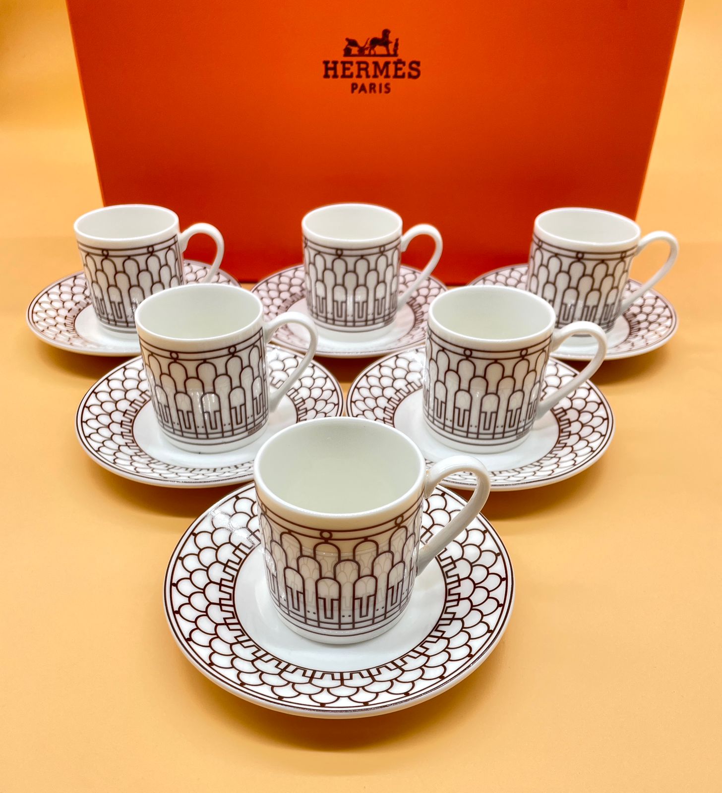 Hermes Turkish coffee set of 6