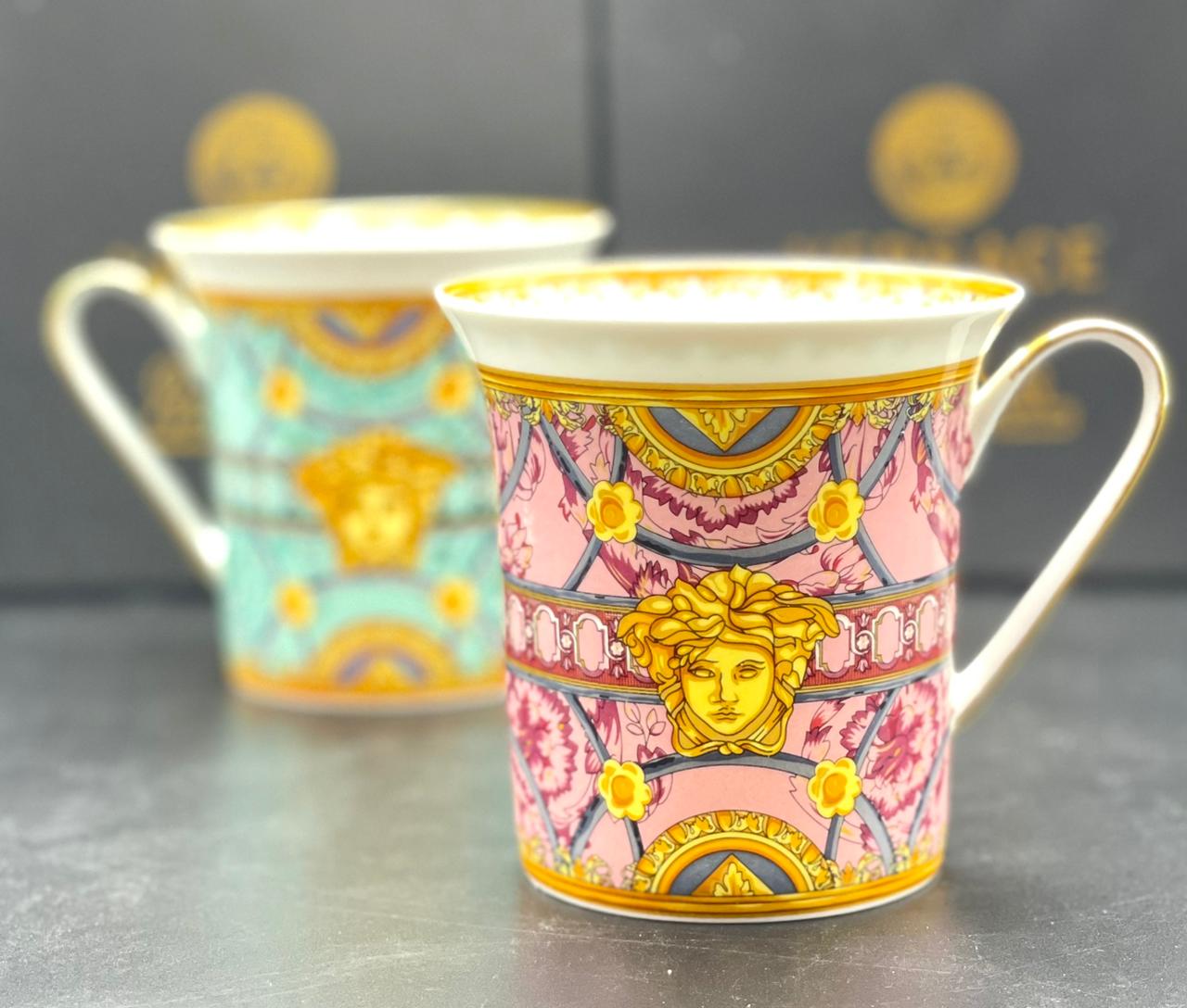 Versace mug blue or pink