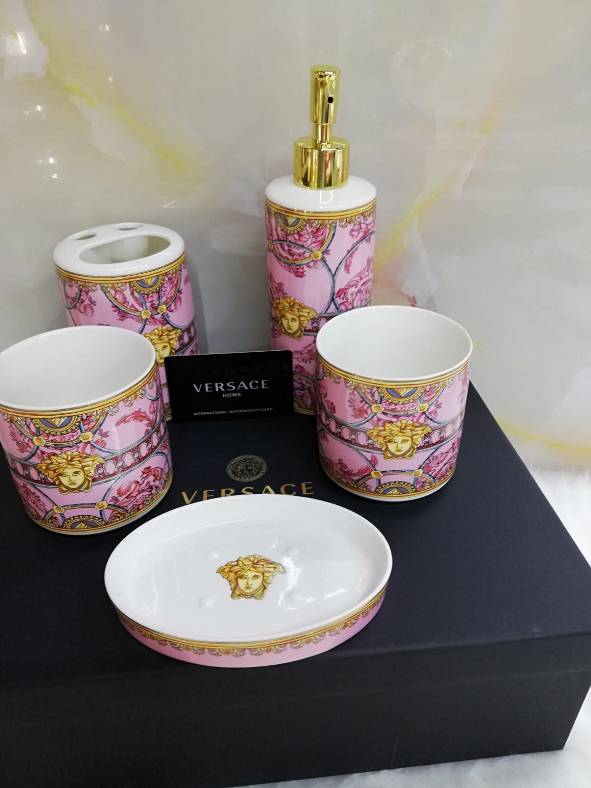 Versace Bathroom set of 5