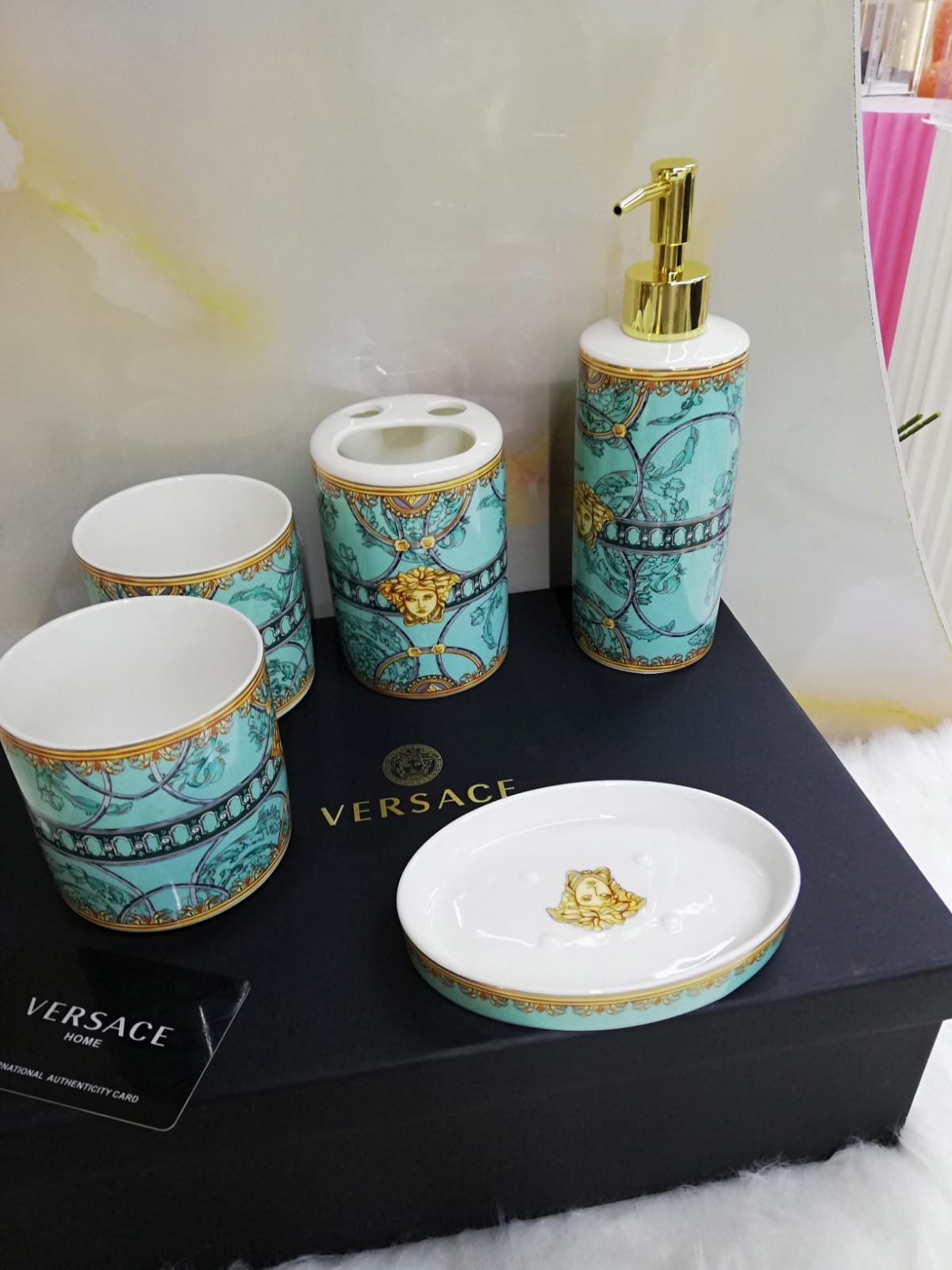 Versace Bathroom set of 5