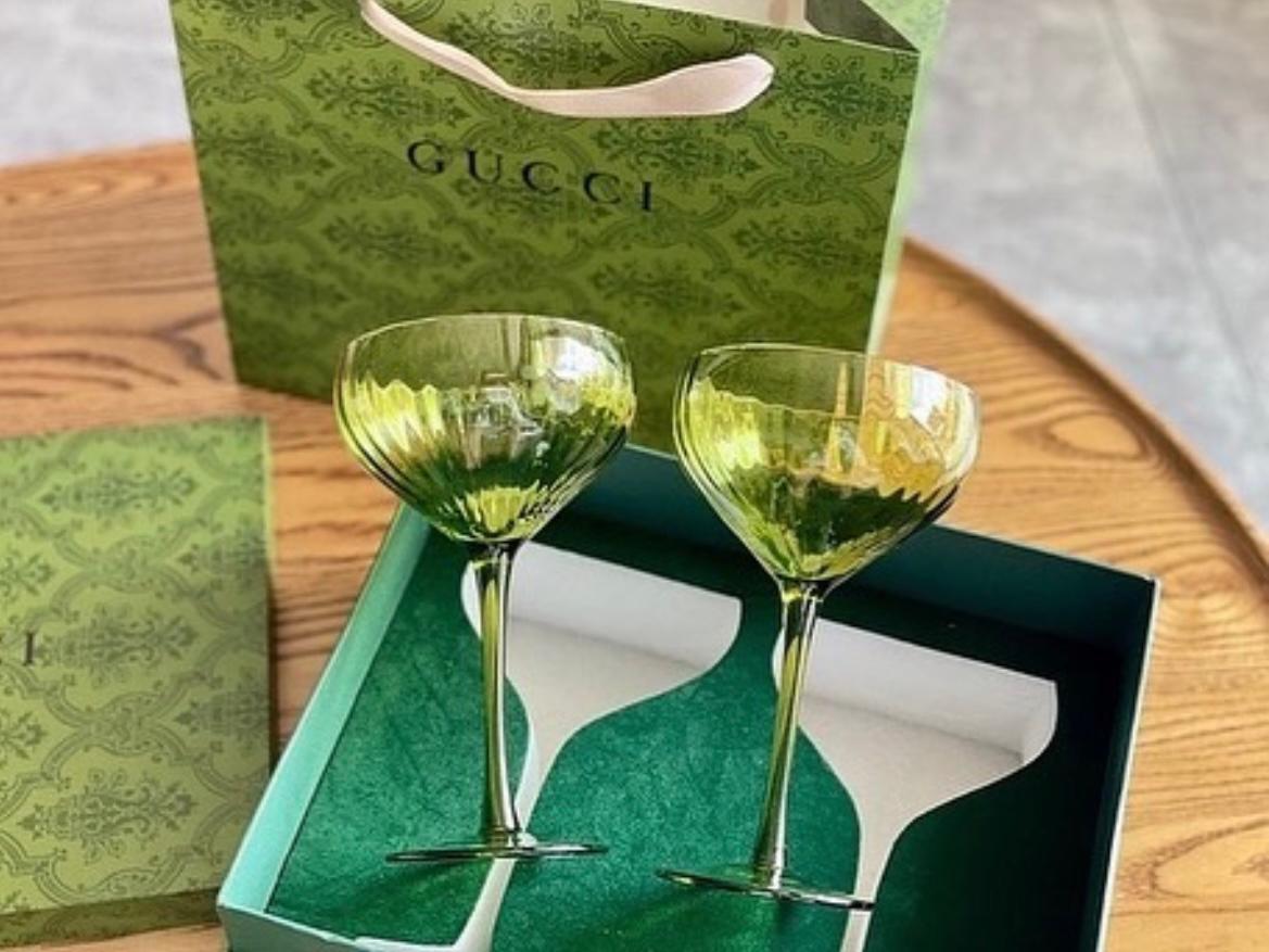 Gucci Vintage set of 2 glasses