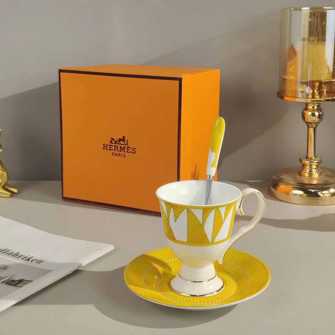 Cup with spoon from Hermes