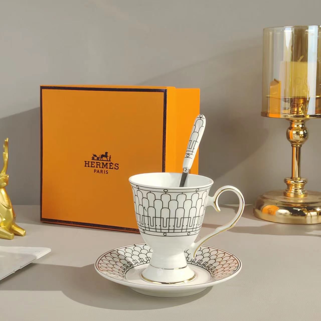 Cup with spoon from Hermes