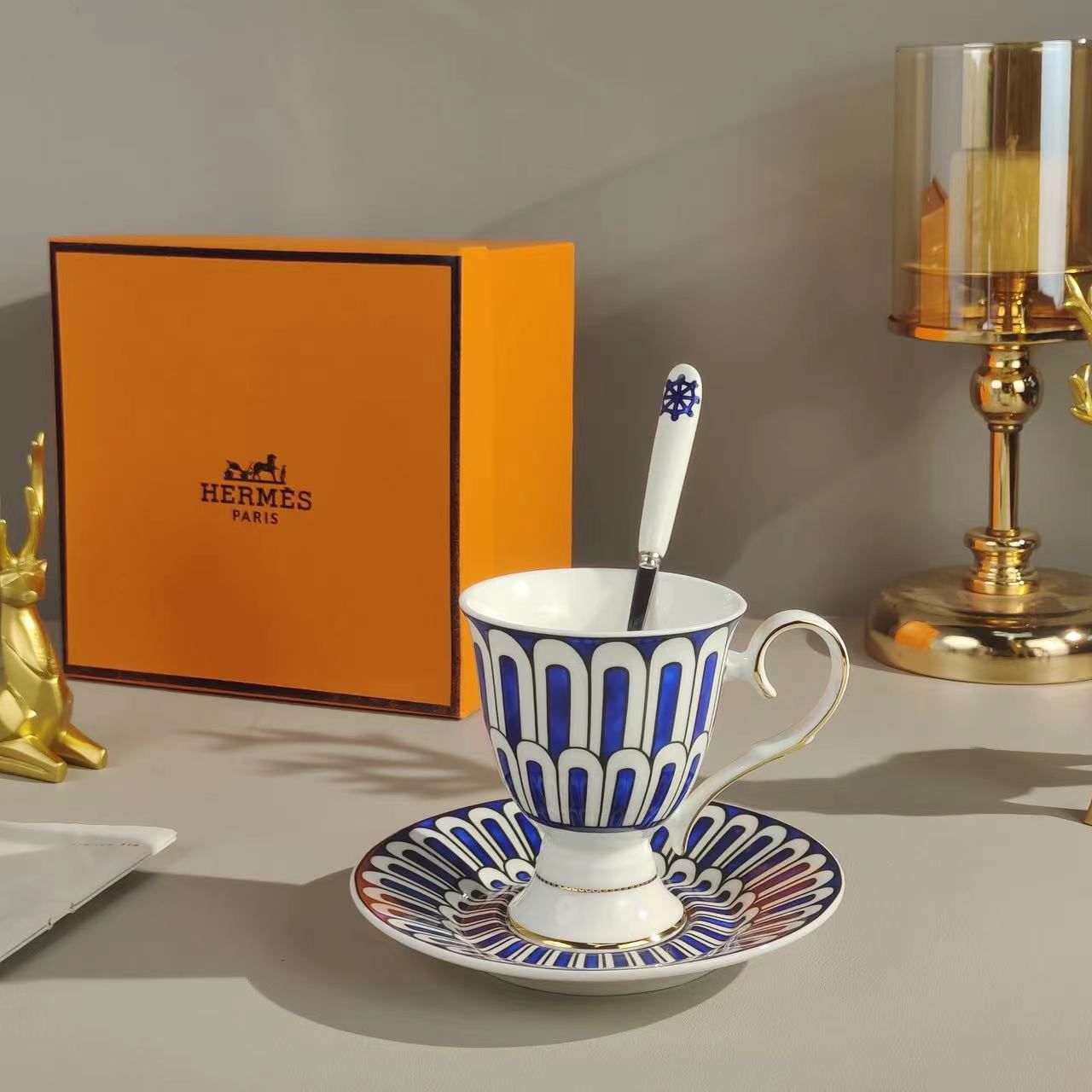 Cup with spoon from Hermes