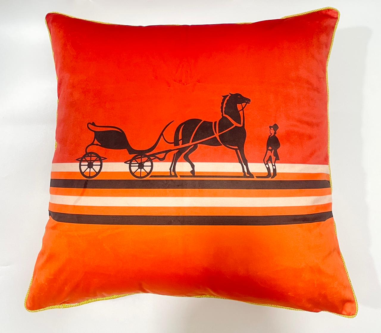 Velvet cushion from Hermes 