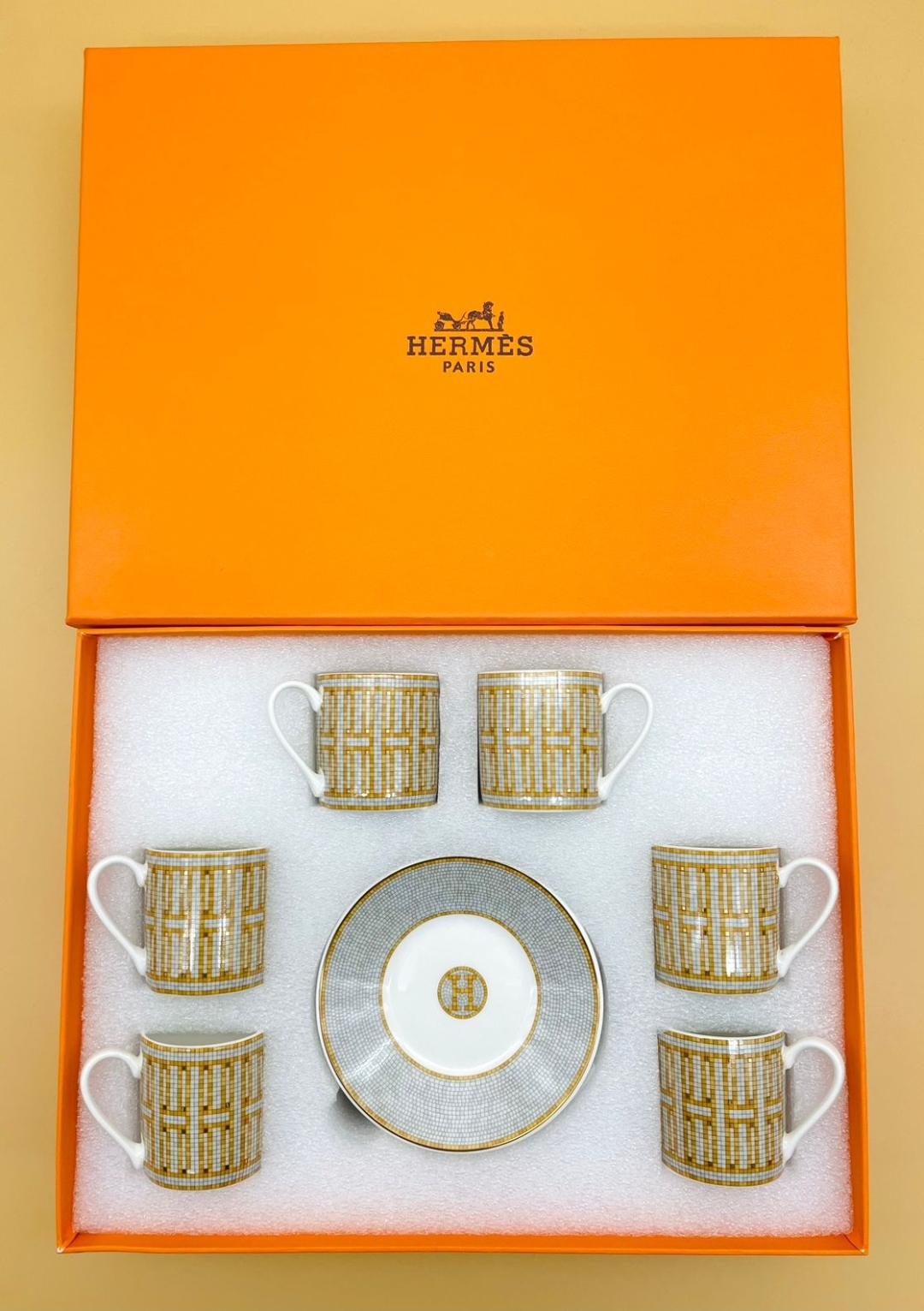 Hermes Turkish coffee set for six people