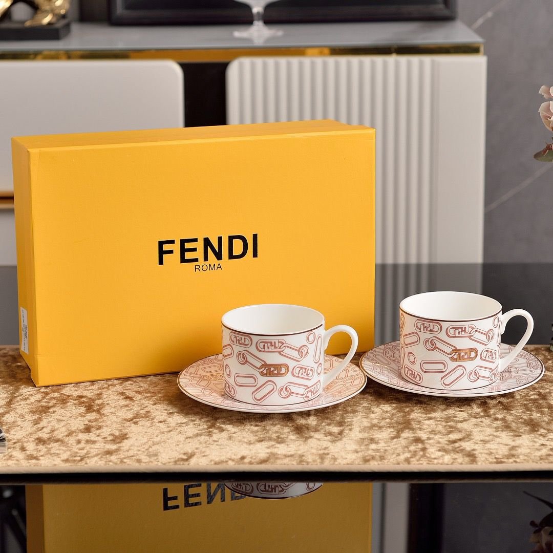 Fendi Tea set of two cups