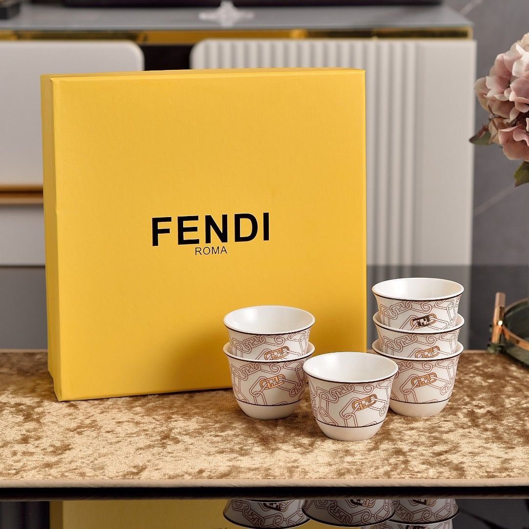 Fendi Arabic Coffee set of six cups