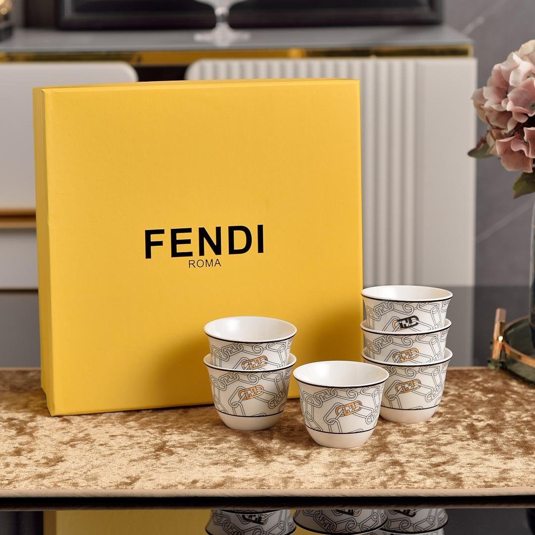 Fendi Arabic Coffee set of six cups