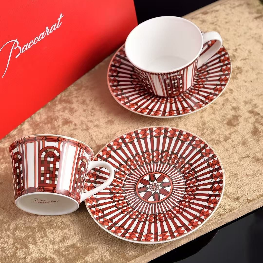 Baccarat Tea set of two cups