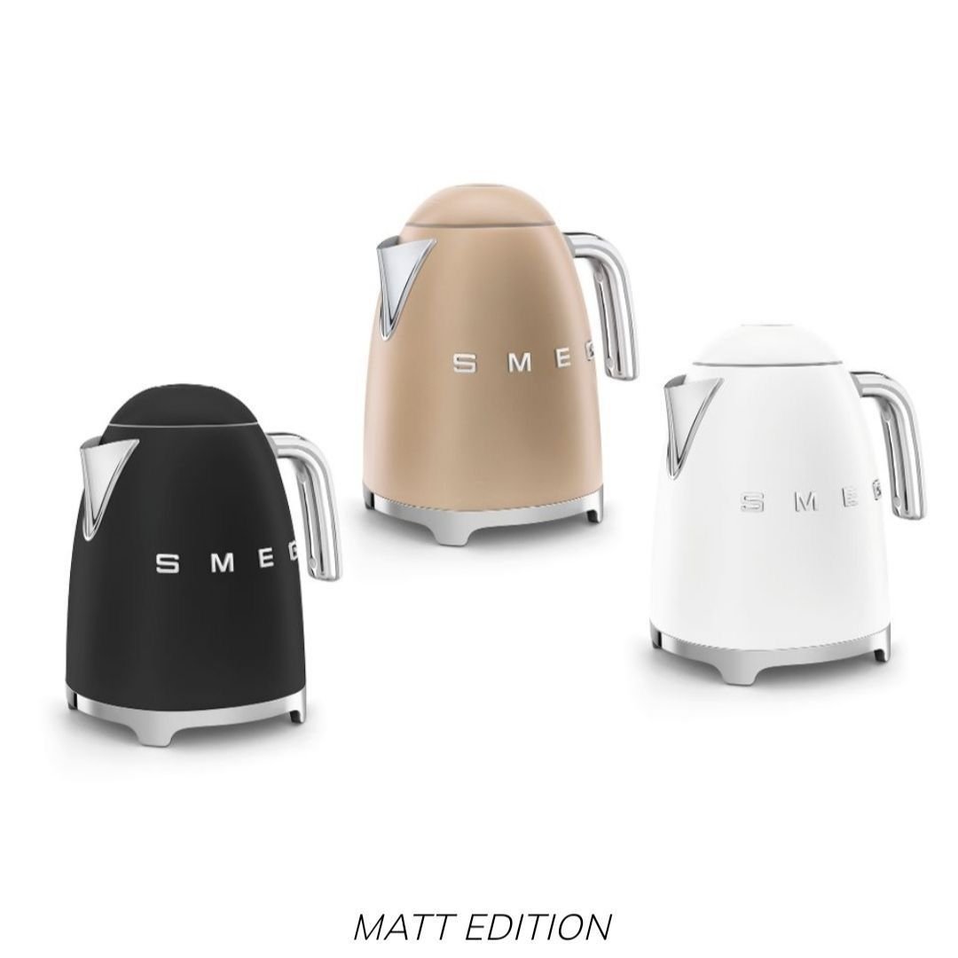 Smeg Klf03ChmUK, 50'S Retro Style Kettle, 1.7 L Capacity With Water Level Indicator, 360 Swivel Base, Anti-Slip Feet