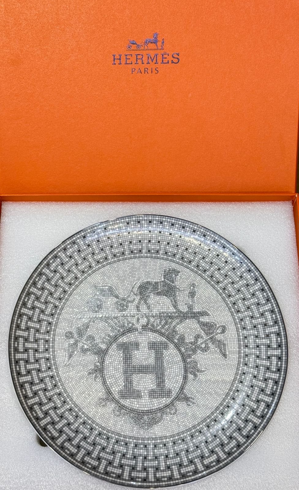 Hermes plate 30 cm - Hermes Tray | Aleppo Gift UAE