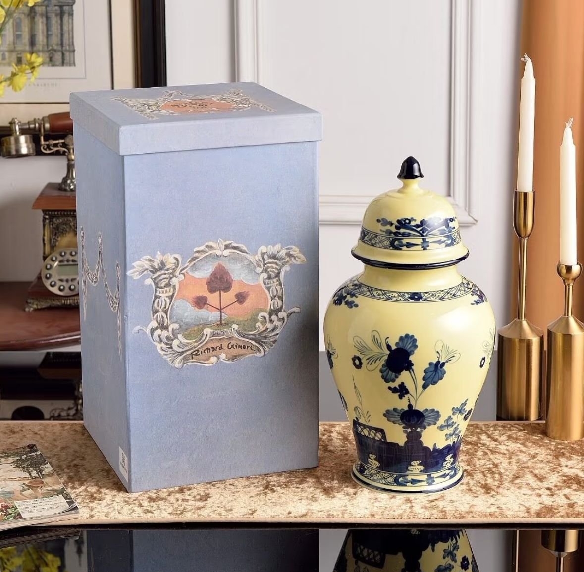 Ginori 1735 Oriente Italiano porcelain vase - Image 2 of 7
