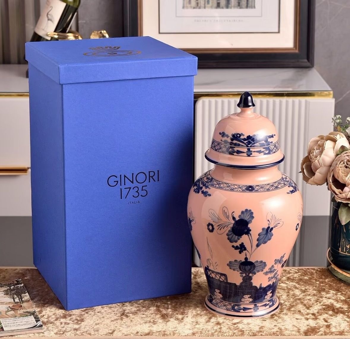 Ginori 1735 Oriente Italiano porcelain vase - Image 3 of 7