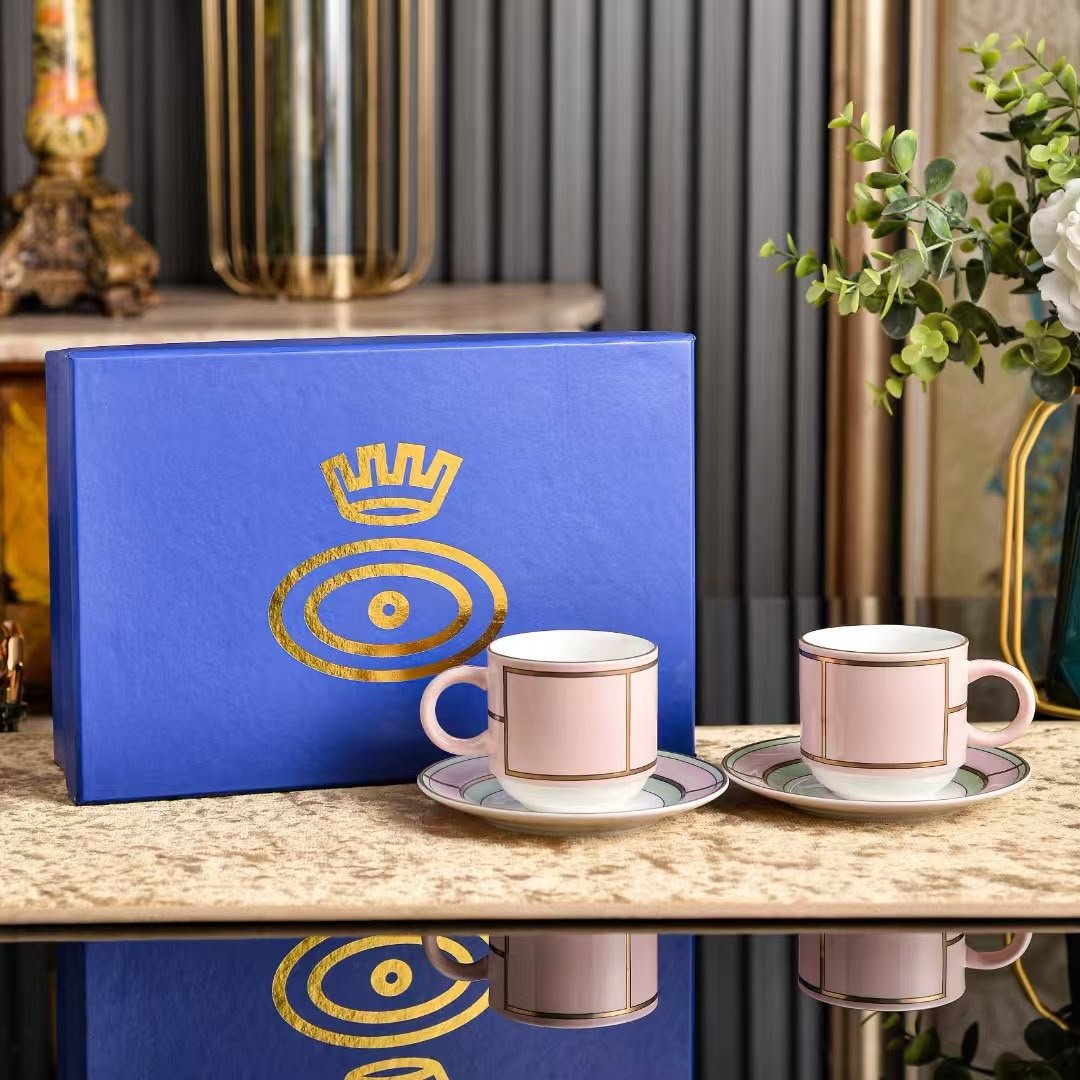 Ginori 1735 Diva Giallo Coffee Set for Two - Image 2 of 3