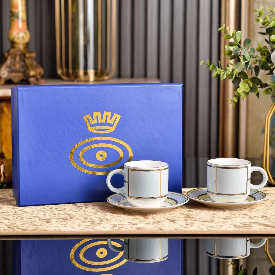 Ginori 1735 Diva Giallo Coffee Set for Two - Image 3 of 3