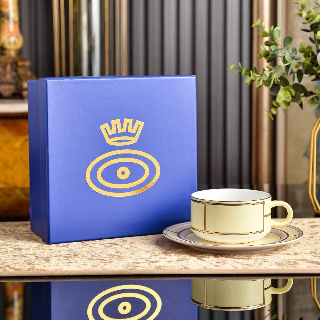 Ginori 1735 Diva Celeste Coffee Cup & Saucer Set - Image 2 of 4