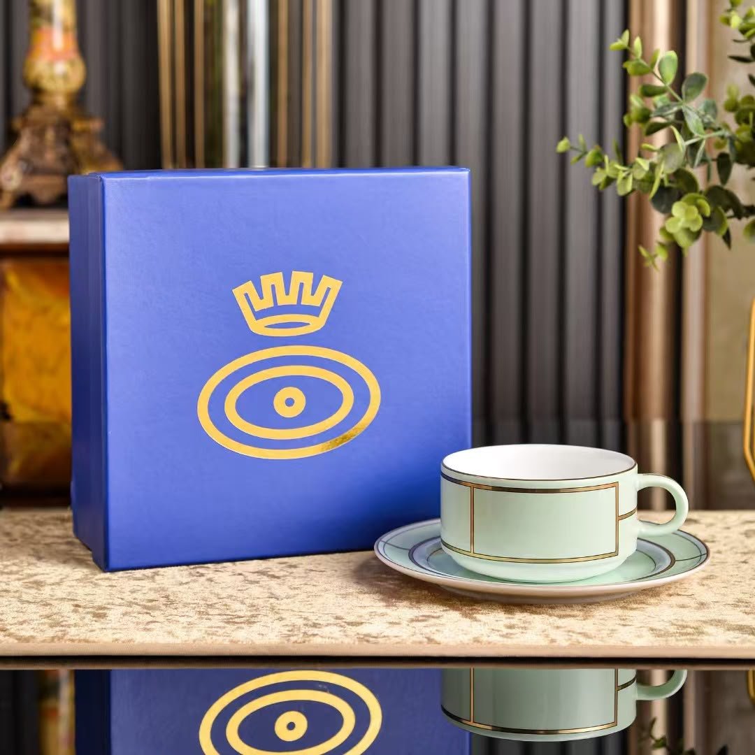 Ginori 1735 Diva Celeste Coffee Cup & Saucer Set - Image 4 of 4