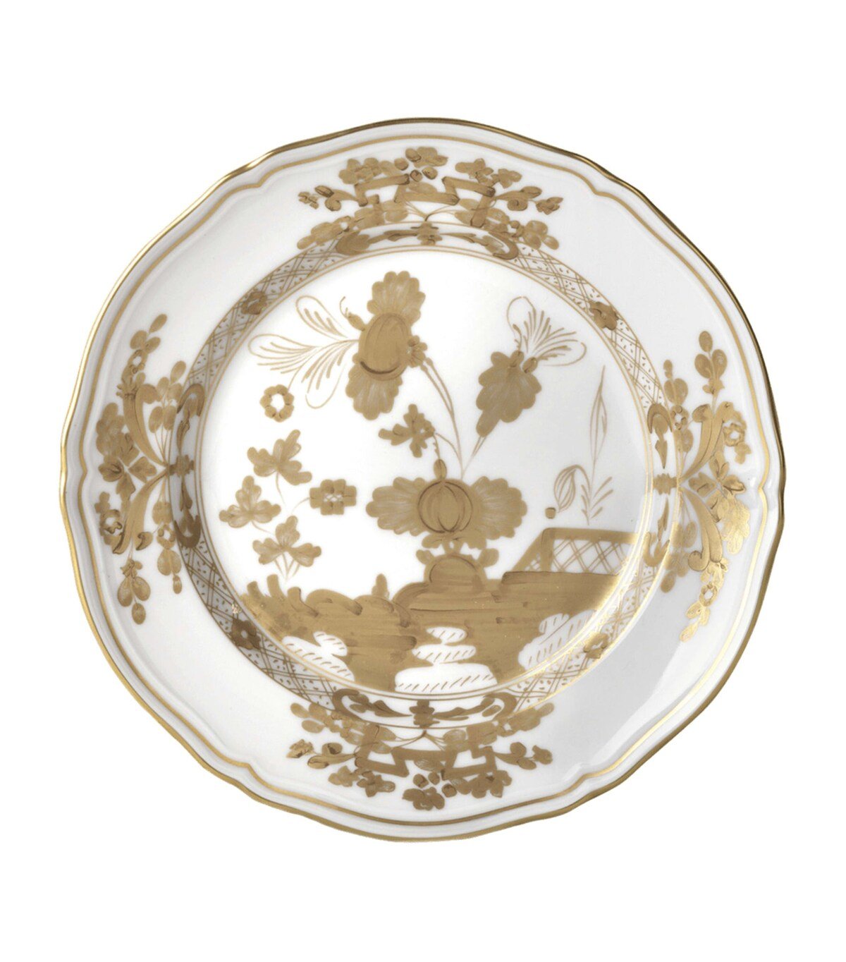 Набор из двух тарелок Ginori 1735 Oriente Italiano Aurum (20 см и 27 см) - Джинори Тарелки | Aleppo Gift ОАЭ