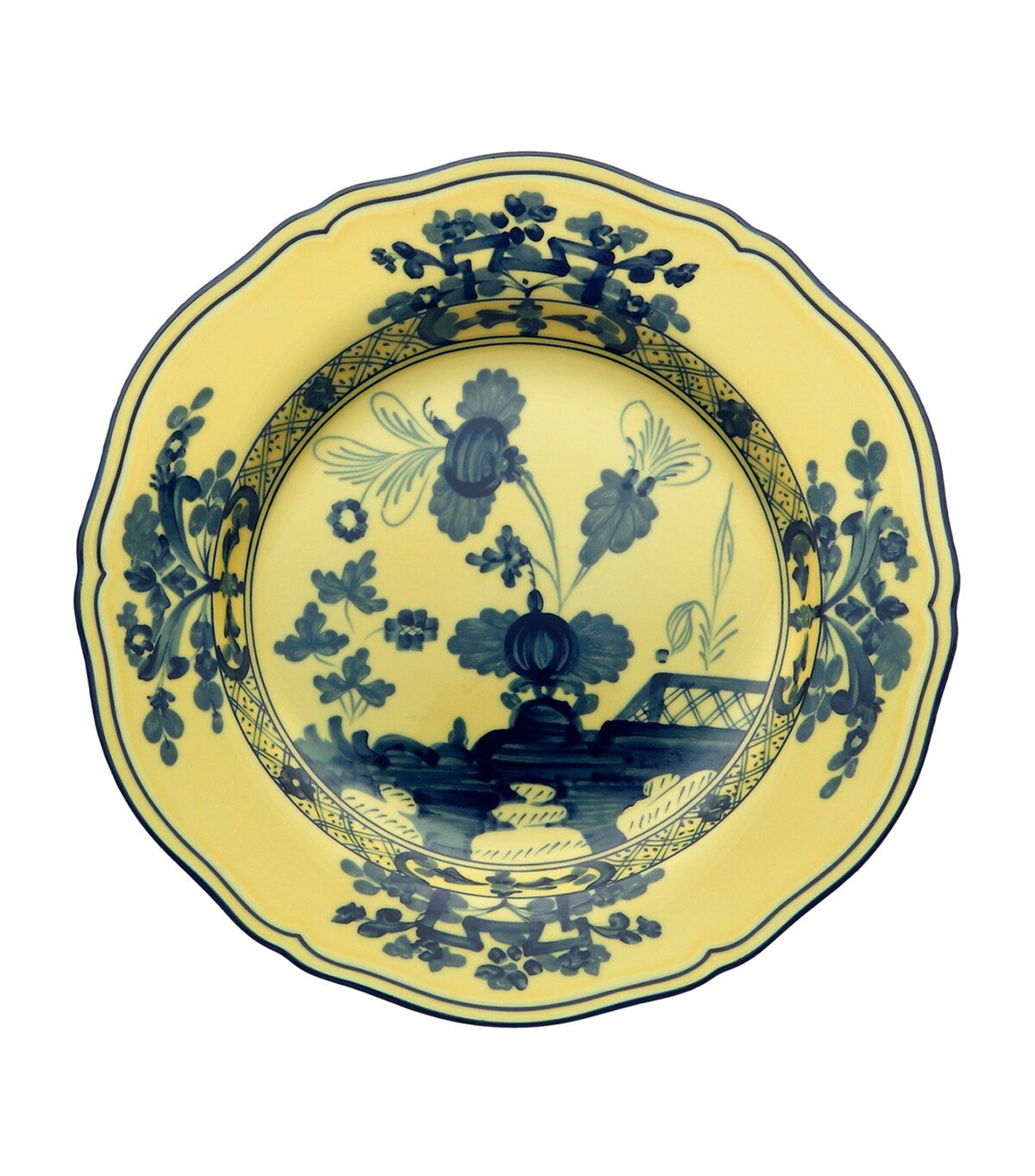 Набор из двух тарелок Ginori 1735 Oriente Italiano Citrino (20 см и 27 см) - Джинори Тарелки | Aleppo Gift ОАЭ